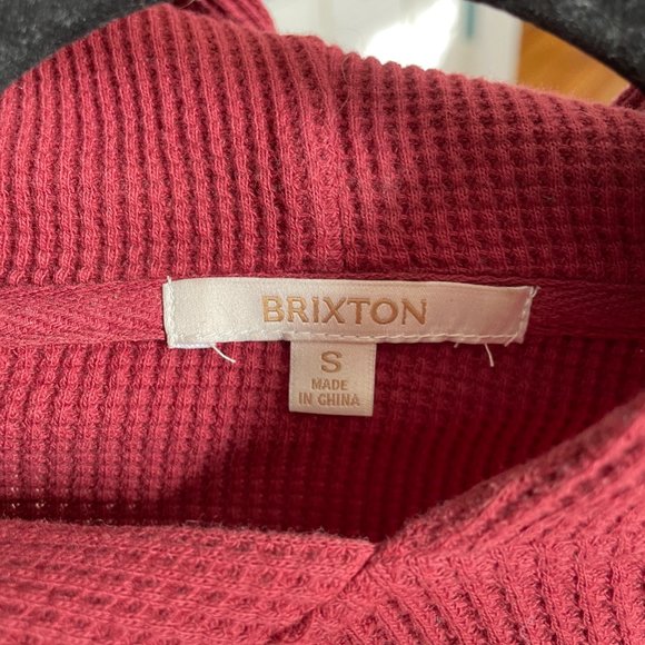 Brixton Women's Cropped Waffle Hoodie Small - Picture 3 of 3